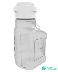 EZBio® Carboy, PETG, 2.5L, No Spigot, VersaCap® 83mm, Double Bagged, Gamma Sterilized