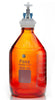 HPLC Solvent Reservoir Bottle Assembly, GL45, 2L Amber, Class VI Polytetrafluoroethylene (PTFE) Adapter,  2 Ports for 3.2mm(1/8