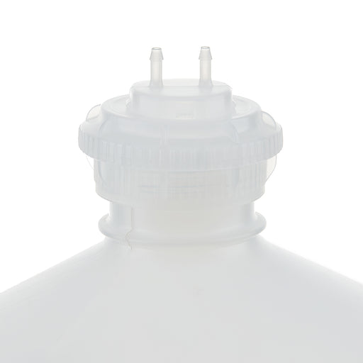 EZBio® GL45 Open Cap & Molded 2x 1/8" HB, Natural Polypropylene (PP) for Plastic Bottles