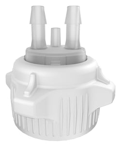 Open Top VersaCap® 53B with 2 Molded 5/16" HB Adapters and Vent