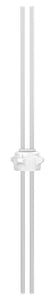 Open Top VersaCap® 53B with EZBio® Silicone System, Dual 1/4" Tubes