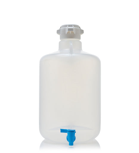 EZLabpure™ 20L Round Polypropylene (PP) Carboy with 83B Cap and Spigot