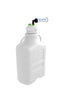 EZwaste® HPLC Solvent Waste System, 20L Heavy Duty Carboy, 83B VersaCap with 4 Ports for 1/16 Inch O.D. Tubing; 1 Port for 1/4 Inch O.D. Tubing; 3 Hose Barb Ports for 1/4 or 3/8 Inch I.D. Tubing, 1/EA