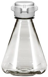 6/case 1L EZclear® Baffled Erlenmeyer Flask w/ 53B VersaCap®, Not Sterile