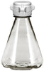 6/case 1L EZclear® Baffled Erlenmeyer Flask w/ 53B VersaCap®, Sterile