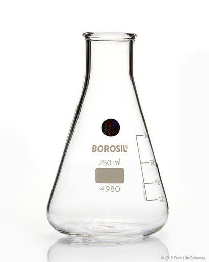 Borosil® Erlenmeyer Flasks Graduated Conical NM Borosilicate 3.3 ISO 1773 CS/40 250 mL