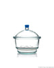 Borosil® Desiccator With Cover and Porcelain Plate, Plastic Knob, Borosilicate Glass 250 mm CS/1