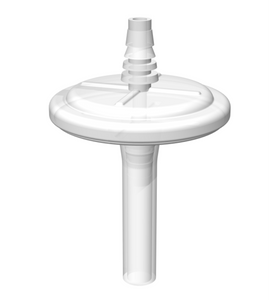 EZFlow® 0.2µm Polytetrafluoroethylene (PTFE) Vent Filter, 50mm Polypropylene (PP) Housing w/ 2.5" of 3/8" ID Silicone Tubing, Non Sterile