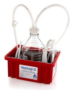 Vactrap™ G, 2L, Glass Bottle, Red Bin, GL45 Cap w/1/4