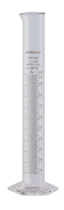 Graduated Measuring Cylinder Pour Out Single Metric ASTM 500 mL Individual Certificate, TC