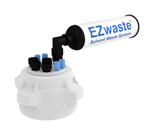 EZwaste® HD, VersaCap® 83B , 4 ports for 1/8" OD Tubing, 4 port for 1/4" OD Tubing
