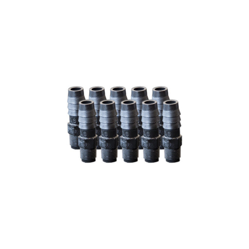 EZwaste® Replacement 1/8" MNPT x 3/8" HB fittings, 10/pack