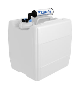 EZwaste® UN/DOT, VersaCap® S70 , 4 ports for 1/8" OD Tubing, 4 ports for 1/4" OD Tubing with 13.5L Container