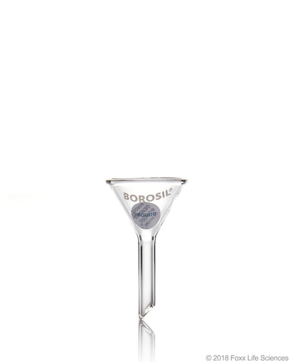 Borosil® Funnels, Short Stem, Plain, 60 deg 35 MM, ISO 4798, 3.3 Borosilicate glass