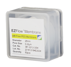 EZFlow® Membrane Disc Filter, PES, 0.22µm, 25mm, Non-Sterile, 50/pk