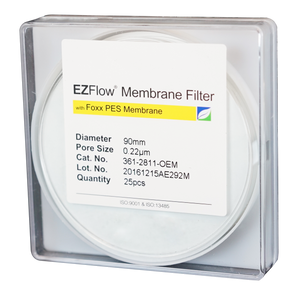 EZFlow® Membrane Disc Filter, PES, 0.22µm, 90mm, Non-Sterile, 25/pk