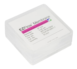 50 pack EZFlow® 47mm 0.45µm Hydrophobic Polytetrafluoroethylene (PTFE) Membrane Disc Filter