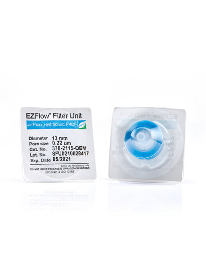 EZFlow® 13mm Sterile Syringe Filter, .2μm Hydrophilic Polyvinylidene Fluoride (PVDF), 100/pack
