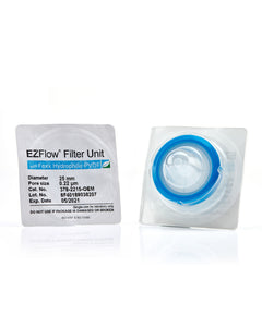 EZFlow® 25mm Sterile Syringe Filter, .2μm Hydrophilic Polyvinylidene Fluoride (PVDF), 100/pack