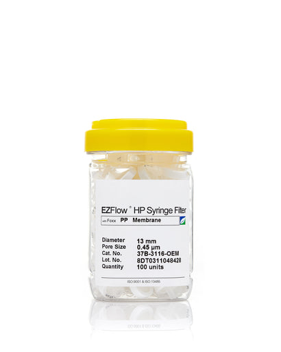 EZFlow® 13mm Syringe Filter, .45μm Polypropylene (PP), 100/pack