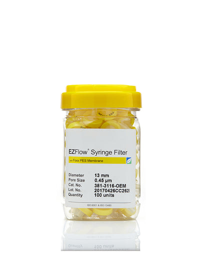 EZFlow® 13mm Syringe Filter, .45μm PES, 100/pack