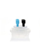 HPLC Solvent Reservoir ChromCap™ 100 Assembly,GL45, Class VI Polytetrafluoroethylene (PTFE) Adapter w Vent Hole, 4 Port for 3.2mm(1/8