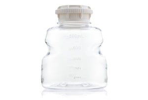 EZLabpure™ Media Bottle PETG, 500mL, GL45 Closed VersaCap®, Sterile, 24/cs