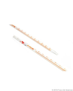 Borosil Graduated Mohr Pipette, 3.3 Borosilicate glass, Amber markings, CS/10, 5mL