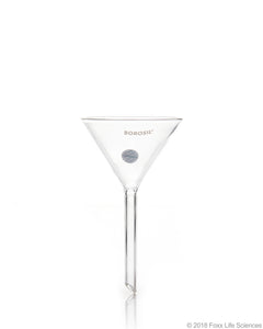Borosil® Funnels, Short Stem, Plain, 60 deg 100 MM, ISO 4798, 3.3 Borosilicate glass