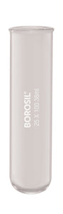 Borosil® Tubes, Test, Reusable, Beaded Rim, 3mL, 10mm x 75mm (OD x H), CS/800