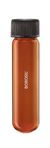 Borosil® Tubes, Culture, Round Bottom, Amber, Polytetrafluoroethylene (PTFE)-Lined Polypropylene (PP) Screw Caps, 5mL, CS/100