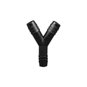 Y Connector Fitting Pack, Polypropylene, 1/2