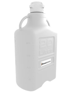 Brewtainers Polypropylene 20L (7 Gal Max) Homebrew Yeast Container with leakproof Tight Sealed 83B Cap