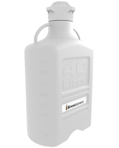 Brewtainers High Density Poly Ethylene (HDPE) 40L (13.05 Gal Max) Homebrew Yeast Container with leakproof Tight Sealed 120mm Cap