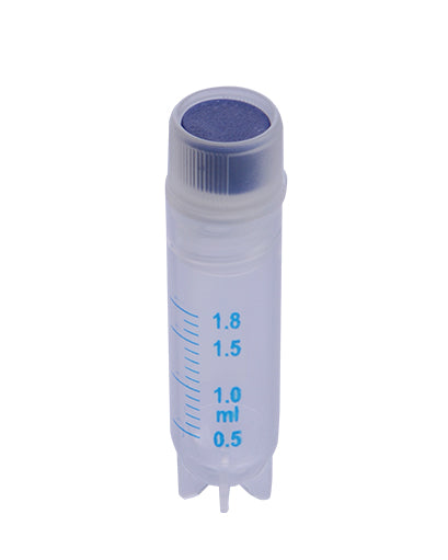 Abdos Blue Cryo Coders, High Density Poly Ethylene (HDPE), for External and Internal Threaded Vial Identification, 100/CS