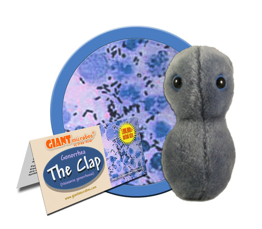 The Clap (Neisseria Gonorrhoeae) - GIANTmicrobes® Plush Toy Default Title - LabRatGifts - 1