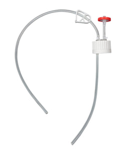 EZBio®, Single-Use Cap Assembly, 38-430 VersaCap, Polypropylene (PP), Vented w/ Tube for 125mL Bottle, 20/cs