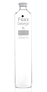 George™ Roller Bottle, 4L, GL45 Screw Neck, 3.3 Borosilicate Glass, 4/CS