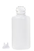 Round EZLabpure™ Polypropylene (PP) Vacuum Bottle, 2 L, Open VersaCap® 53B, With Closed and 2x1/4