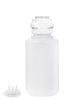 Round EZLabpure™ Polypropylene (PP) Vacuum Bottle, 4 L, Open VersaCap® 83B, With Closed and 2x1/4