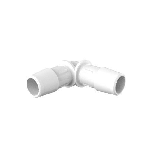1/2" ID, Equal 90 Degree Elbow Fitting, Polypropylene (PP)