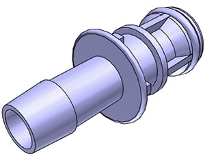 CPC MPC Connector, Male MPC to 1/4" HB, Non-Valved, PC; MPC22004T03M