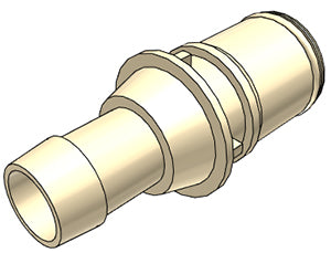 CPC MPX Connector, 3/8 Hose Barb Non-Valved Coupling Insert, Silicone O-Ring, PS - MPX22639M