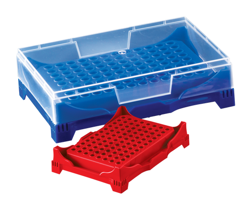 Abdos Polycarbonate PCR Workstation Rack, Polypropylene (PP), Assorted Colors, 5/CS
