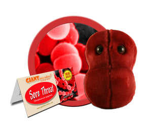 Sore Throat (Streptococcus pyogenes) - GIANTmicrobes® Plush Toy