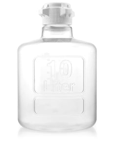 EZBio® Titanium Round Carboy, Polycarbonate (PC), 10 Liter, No Spigot, VersaCap® 83B, Sterile, 1/CS