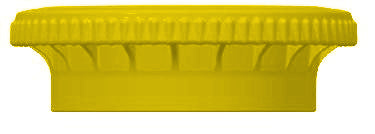 45mm SECUREgrasp® Polypropylene Cap, Yellow | GL45 Thread Lab Cap