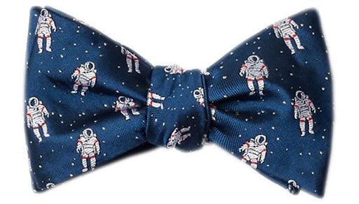 Floating Astronauts Bow Tie Blue - LabRatGifts - 1