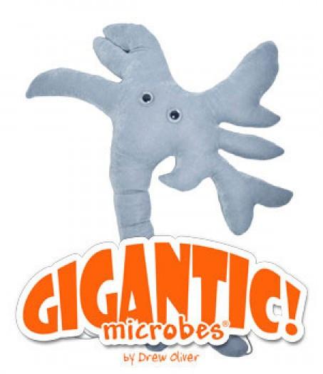 Unique Useful GIANTmicrobes Brain Cell Plush Doll Foxx Life