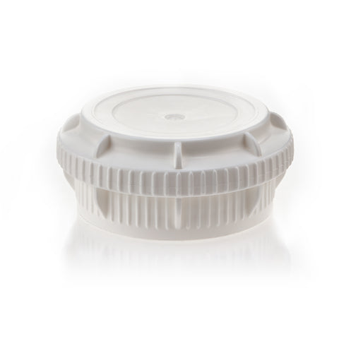 EZBio® GL45 Closed Cap, White PP for Plastic Bottles - 25 | 205-0261-FLS